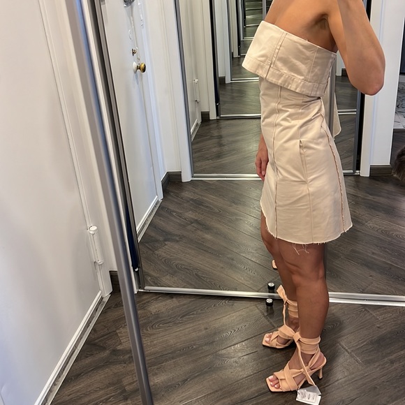 Zara mini beige corset dress, size XS - Picture 6 of 12